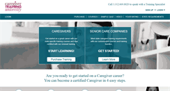 Desktop Screenshot of caregivertraininguniversity.com