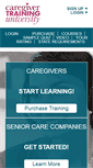 Mobile Screenshot of caregivertraininguniversity.com